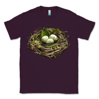 Plum Bird Nest With Eggs Classic Tee - LillyAllenDesigns