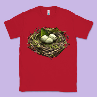 Bird Nest With Eggs Classic Tee Designed By Lillyallendesigns