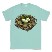 Seafoam Bird Nest With Eggs Classic Tee - LillyAllenDesigns