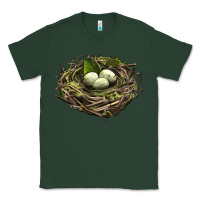 Sports Green Bird Nest With Eggs Classic Tee - LillyAllenDesigns