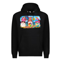 Black summer gnomes Premium Hoodie - NancyCooperArtShop