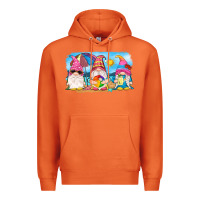 Carrot summer gnomes Premium Hoodie - NancyCooperArtShop