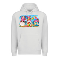 Dove Grey summer gnomes Premium Hoodie - NancyCooperArtShop