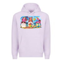 Lilac summer gnomes Premium Hoodie - NancyCooperArtShop