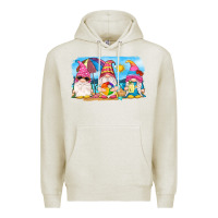 Oatmeal Heather summer gnomes Premium Hoodie - NancyCooperArtShop
