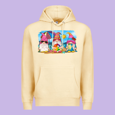 Summer Gnomes Premium Hoodie Designed By Nancycooperartshop