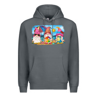 Rock summer gnomes Premium Hoodie - NancyCooperArtShop