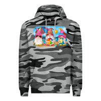 Slate Camo summer gnomes Premium Hoodie - NancyCooperArtShop