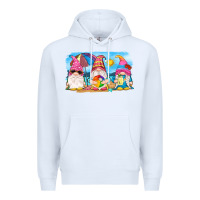 White summer gnomes Premium Hoodie - NancyCooperArtShop