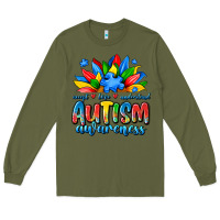 Army Green autism awareness accept love understand Long Sleeve Tee - JahusDesignShop