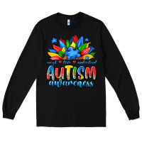 Black autism awareness accept love understand Long Sleeve Tee - JahusDesignShop
