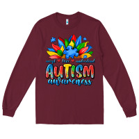 Burgundy autism awareness accept love understand Long Sleeve Tee - JahusDesignShop