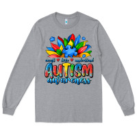 Heather Grey autism awareness accept love understand Long Sleeve Tee - JahusDesignShop