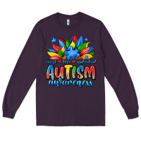 Plum autism awareness accept love understand Long Sleeve Tee - JahusDesignShop
