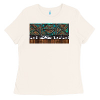 Rusty Sunflowers With Cowhide And Turquoise Ladies Tee | Teevron