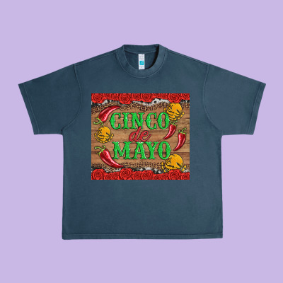 Cinco De Mayo Urban Heavy Tee Designed By Artiststas