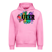 Fuchsia Pink Queer Urban Hoodie - CowGirlArtShop