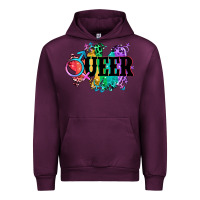 Mauve Wine Queer Urban Hoodie - CowGirlArtShop