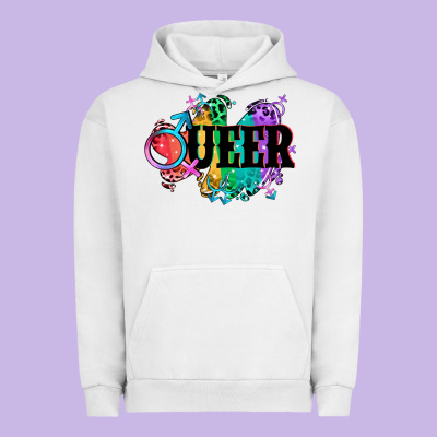 Queer Urban Hoodie Designed By Cowgirlartshop