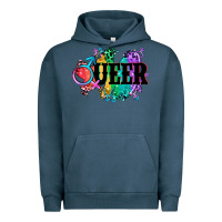 Pigment Midnight Navy Queer Urban Hoodie - CowGirlArtShop