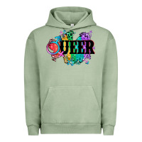 Pigment Oil Green Queer Urban Hoodie - CowGirlArtShop