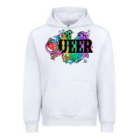 White Queer Urban Hoodie - CowGirlArtShop