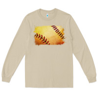 Mushroom softball brushstroke Long Sleeve Tee - Jasminsmagicworld
