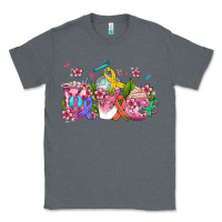 Charcoal Heather western cancer  coffee cups with ribbons Classic Tee - AdoDesignShop