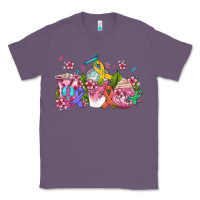 Lavender western cancer  coffee cups with ribbons Classic Tee - AdoDesignShop