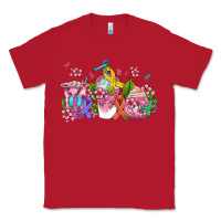 Red western cancer  coffee cups with ribbons Classic Tee - AdoDesignShop