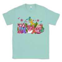 Seafoam western cancer  coffee cups with ribbons Classic Tee - AdoDesignShop