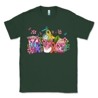 Sports Green western cancer  coffee cups with ribbons Classic Tee - AdoDesignShop