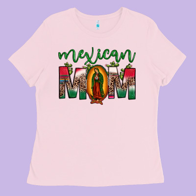 Mexican Mom Our Lady Of Guadalupe Leopard Ladies Tee Designed By Jahusdesignshop