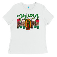 White mexican mom our lady of guadalupe leopard Ladies Tee - JahusDesignShop