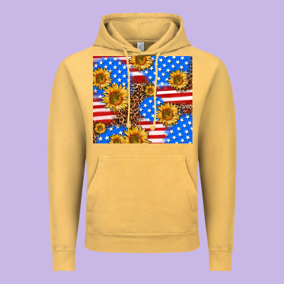 Basic Sunflower And Leopard Vintage Hoodie Designed By Adodesignshop