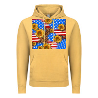 Vintage Mustard basic sunflower and leopard Vintage Hoodie - AdoDesignShop