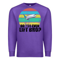Purple Do You Even Lift Bro Premium Sweatshirt - Bettercallsaul