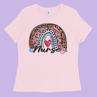 Nurse Rainbow Ladies Tee Designed By Zillion Design Studio