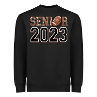 Black senior 2023 american football Heavyweight Sweatshirt - AdoDesignShop