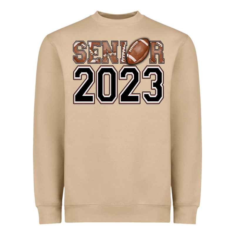 Senior 2023 American Football Heavyweight Sweatshirt by AdoDesignShop | Teevron