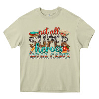 Mossy not all superheroes wear capes with books Heavy Core Tee - texasbilliewilder