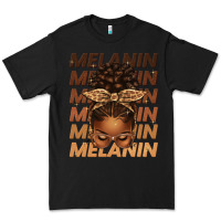 Black melanin afro messy bun Premium Tee - texasbilliewilder