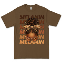 Cacao melanin afro messy bun Premium Tee - texasbilliewilder