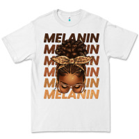 White melanin afro messy bun Premium Tee - texasbilliewilder