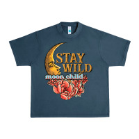 Midnight Navy stay wild moon child Urban Heavy Tee - JahusDesignShop