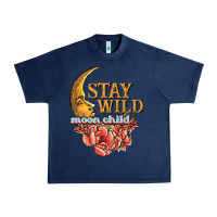 Navy stay wild moon child Urban Heavy Tee - JahusDesignShop