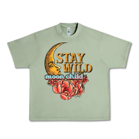 Oil Green stay wild moon child Urban Heavy Tee - JahusDesignShop