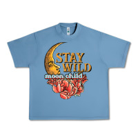 Pebble Blue stay wild moon child Urban Heavy Tee - JahusDesignShop