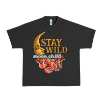 Pigment Black stay wild moon child Urban Heavy Tee - JahusDesignShop