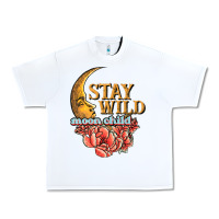 White stay wild moon child Urban Heavy Tee - JahusDesignShop